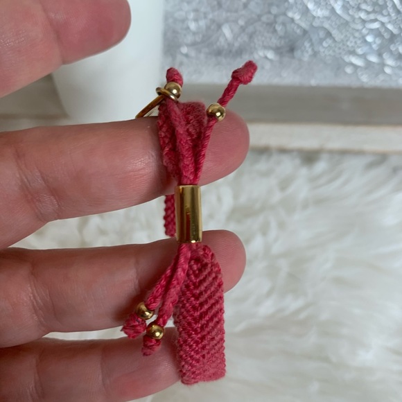 Kate Spade Pink Friendship Bracelet Adjustable - Picture 3 of 3